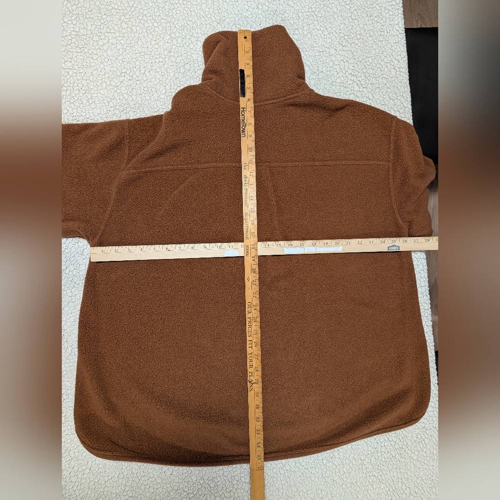 Free People Beach All Time Henley Desert Topaz Tan Pullover Fleece Size L - Picture 15 of 15